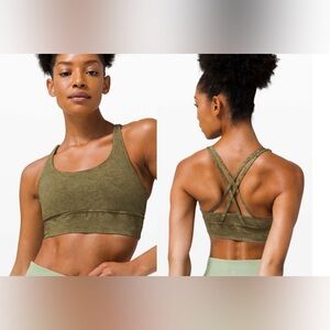 Lululemon Energy Bra Long Line Ice Dye - Size 4